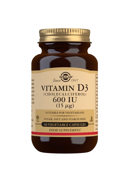 Solgar - Solgar Vitamin D3 - 600 IU (Cholecalciferol) 60 v Caps